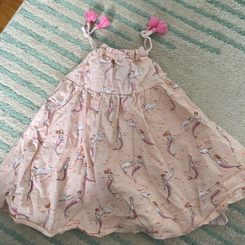 EUC Cynthia Rowley pink tassel mermaid dress